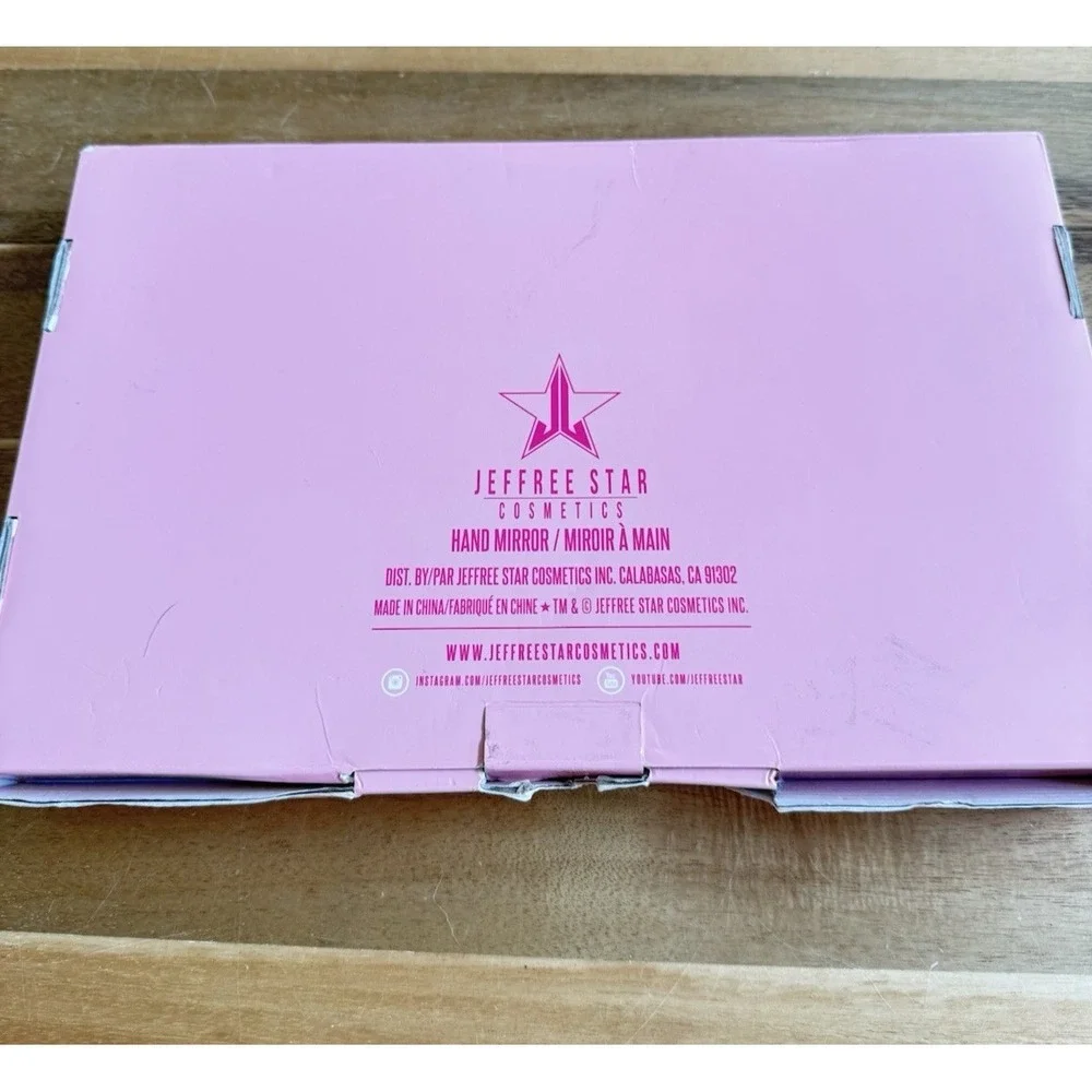 Jeffree Star Cosmetics Approved Stamp Hand Mirror - Pink Chrome - NIB Authentic